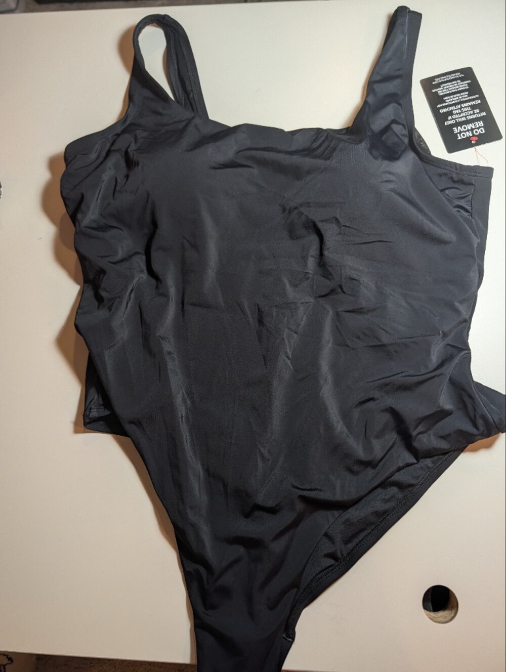 Swimsuits For All Size 22 Black Women's One-Piece Swimsuit NWT